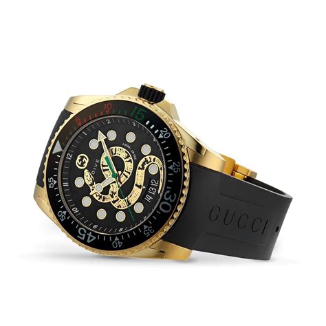 mens gucci dive watch sale|Gucci dive watch 45mm snake.